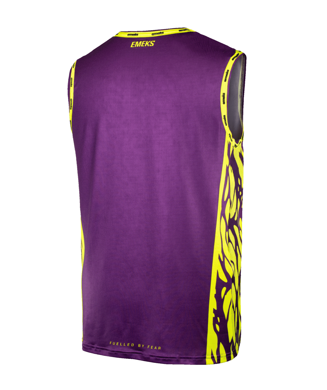 Purple and fluoro lightweight motocross bib - EMEKS MX racewear UK