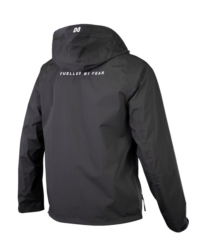 Black lightweight motocross mx rain jacket waterproof EMEKS UK