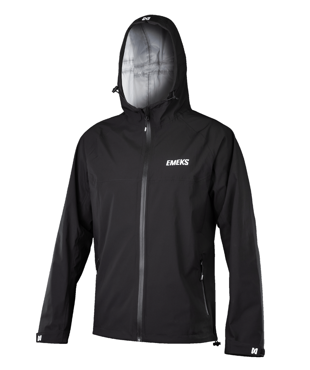 Black lightweight motocross mx rain jacket EMEKS UK