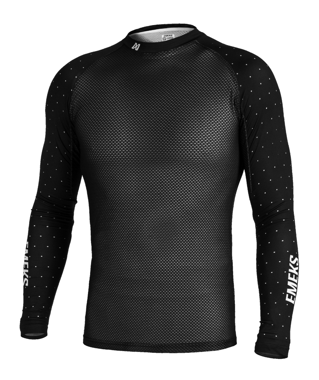 Black motocross MX compression top lightweight summer vented EMEKS UK