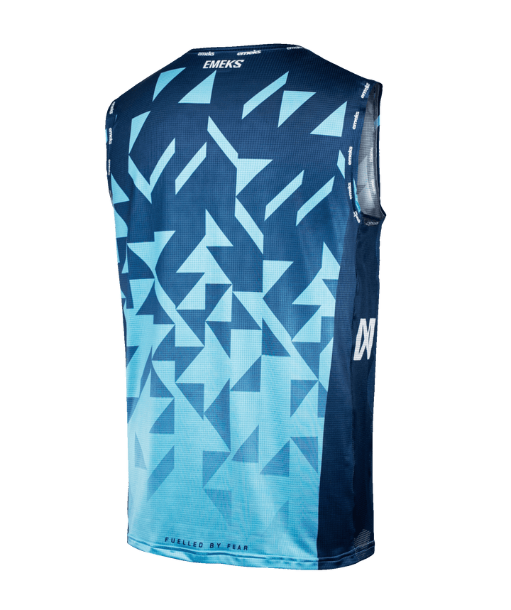 blue lightweight motocross bib - EMEKS MX racewear UK