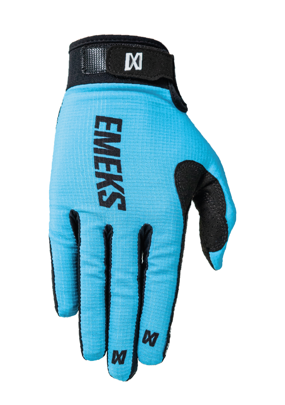 Blue motocross MX gloves lightweight EMEKS UK