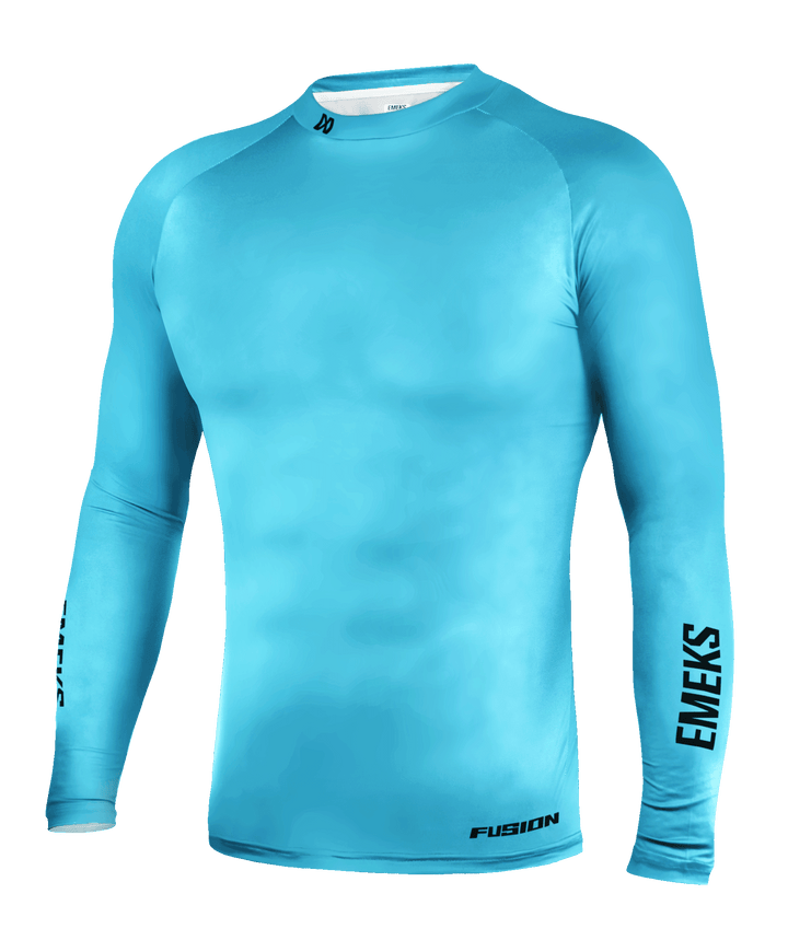 Blue motocross MX compression top lightweight normal EMEKS UK