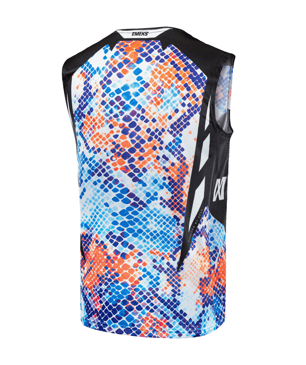 Blue Orange Motocross Bib UK Adult Youth EMEKS