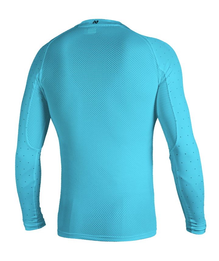 Blue motocross MX compression top lightweight summer vented EMEKS UK