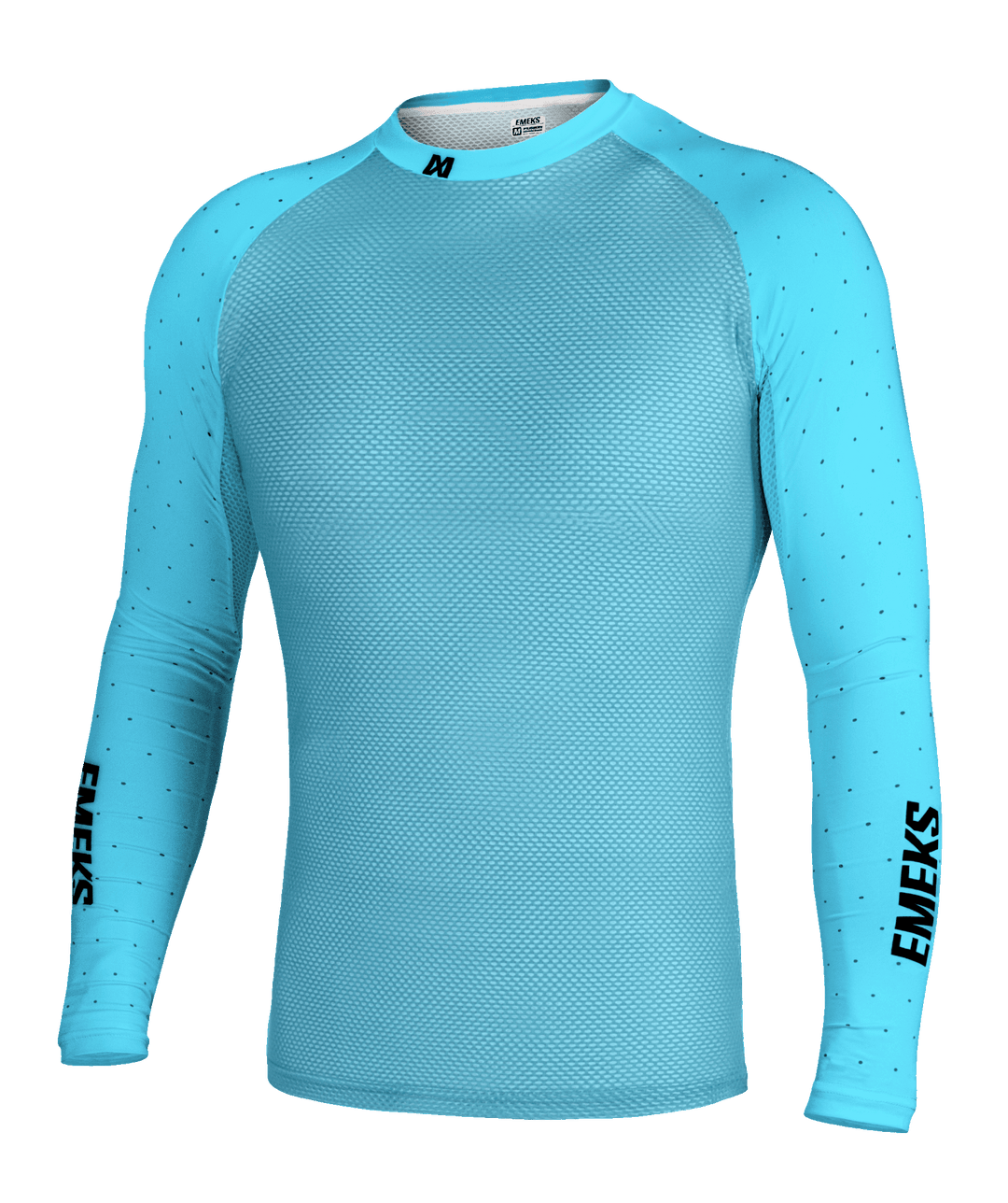 Blue motocross MX compression top lightweight summer vented EMEKS UK
