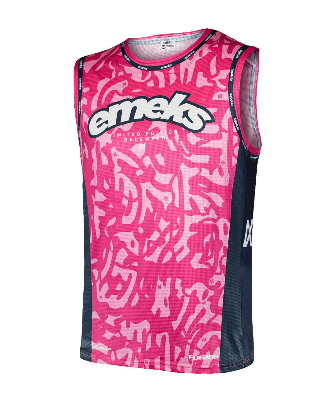 pink navy blue lightweight motocross MX bib EMEKS UK racewear