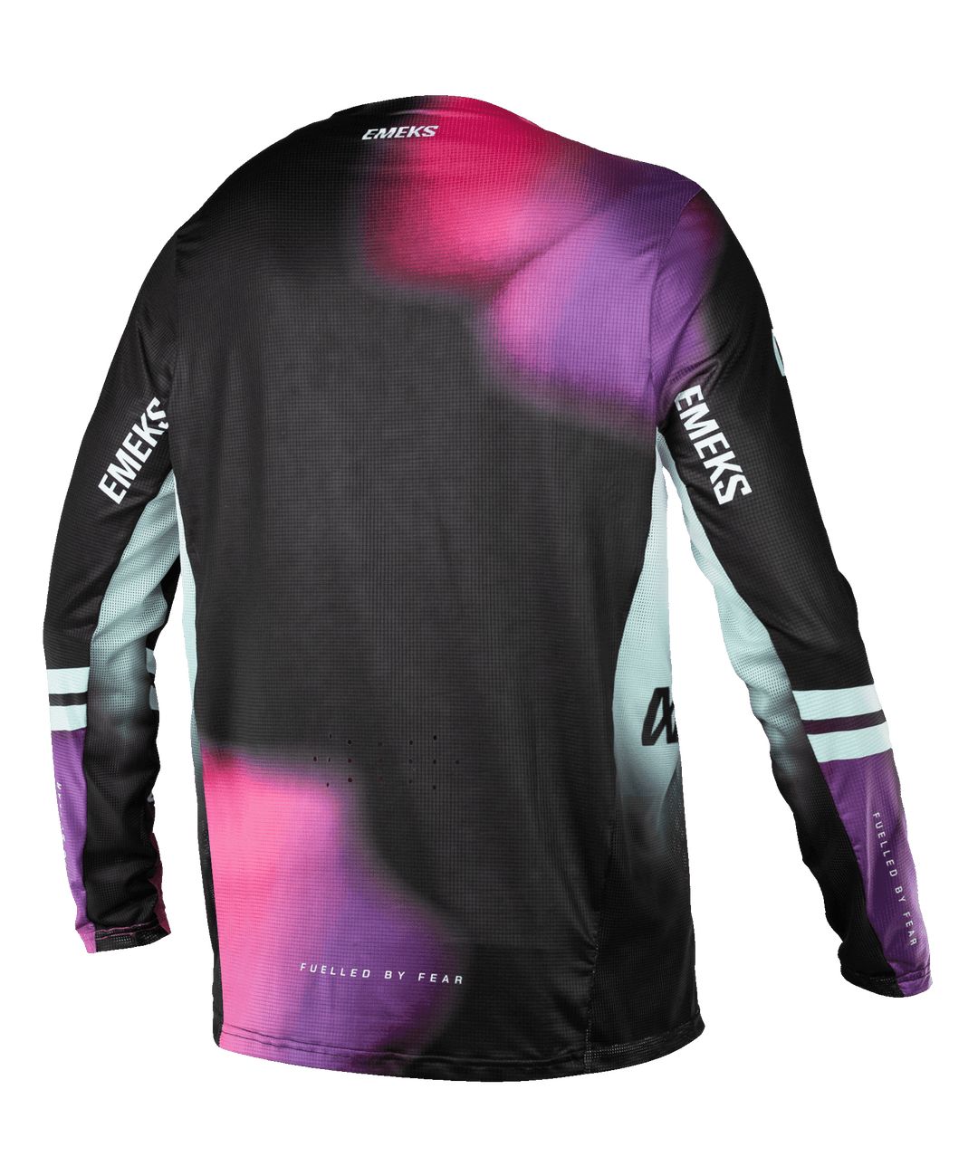 Black pink purple lightweight motocross MX jersey EMEKS UK racewear vented
