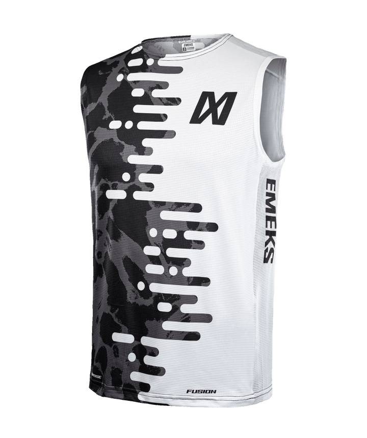 White Grey Black Motocross Bib Top UK Adult Youth EMEKS Paint drip