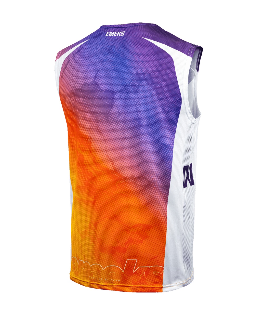 Purple orange and white motocross bib MX kit EMEKS UK 