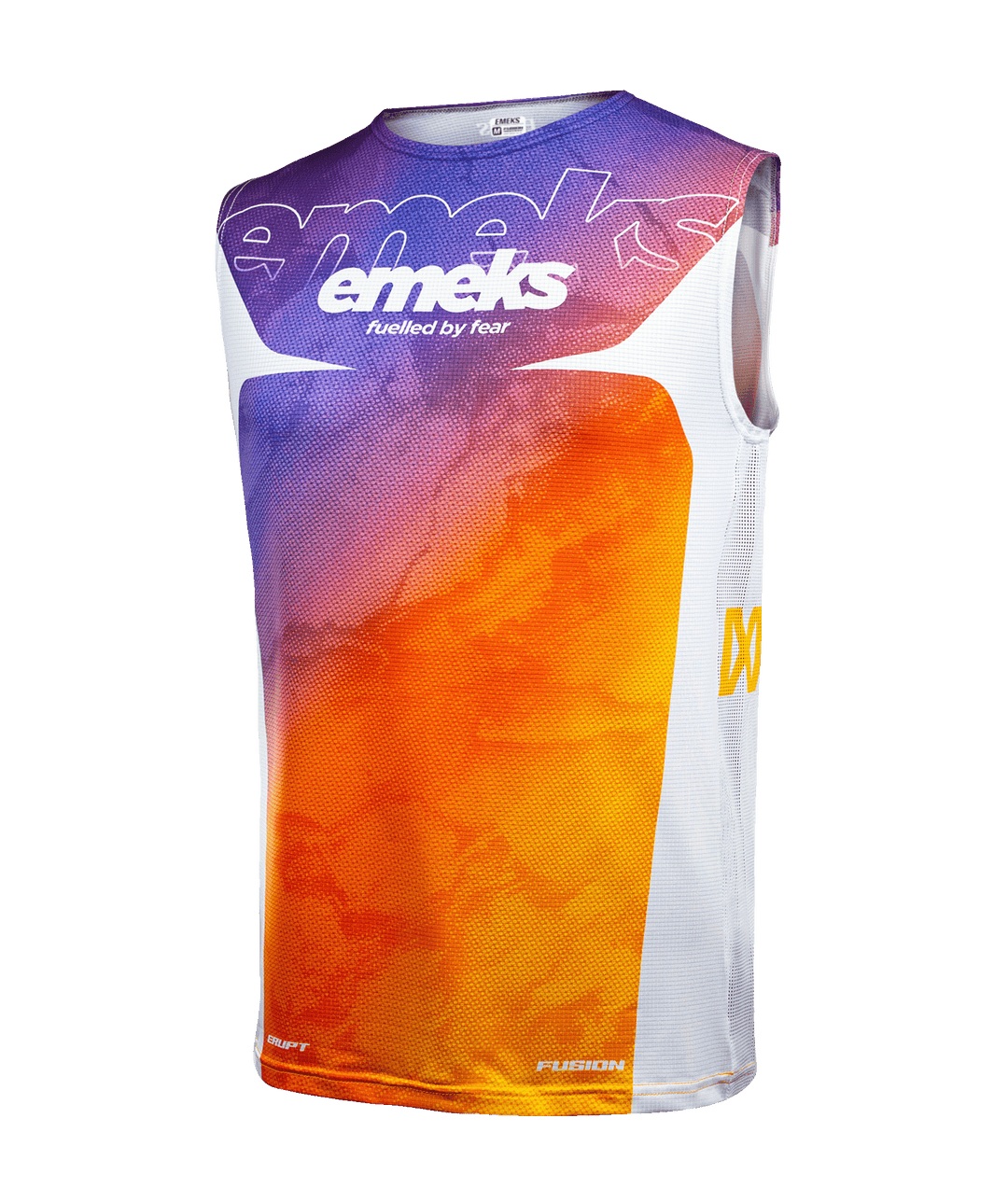 Purple orange and white motocross bib MX kit EMEKS UK 