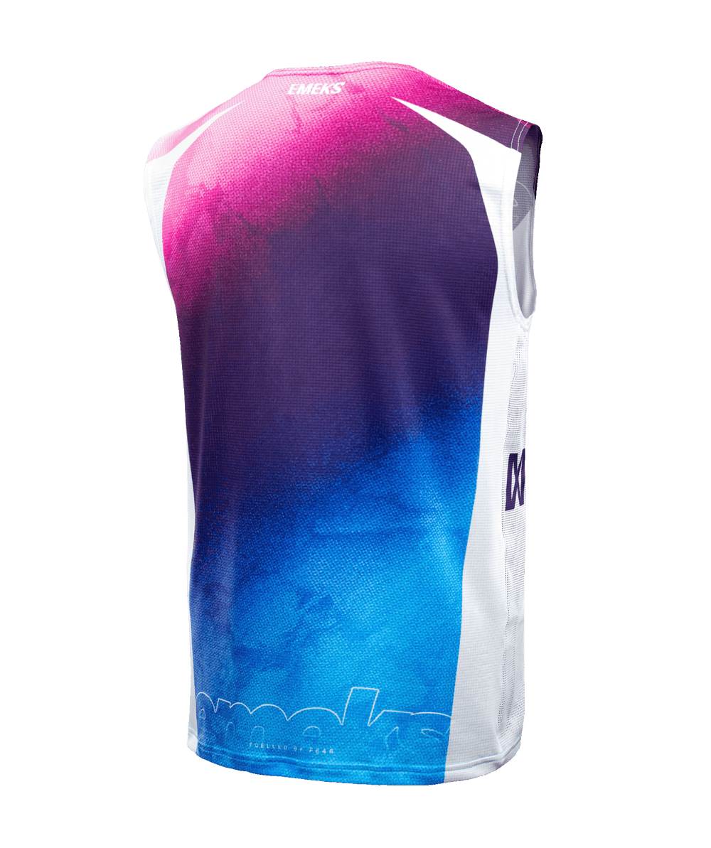magenta pink purple blue white motocross  bib MX kit EMEKS UK