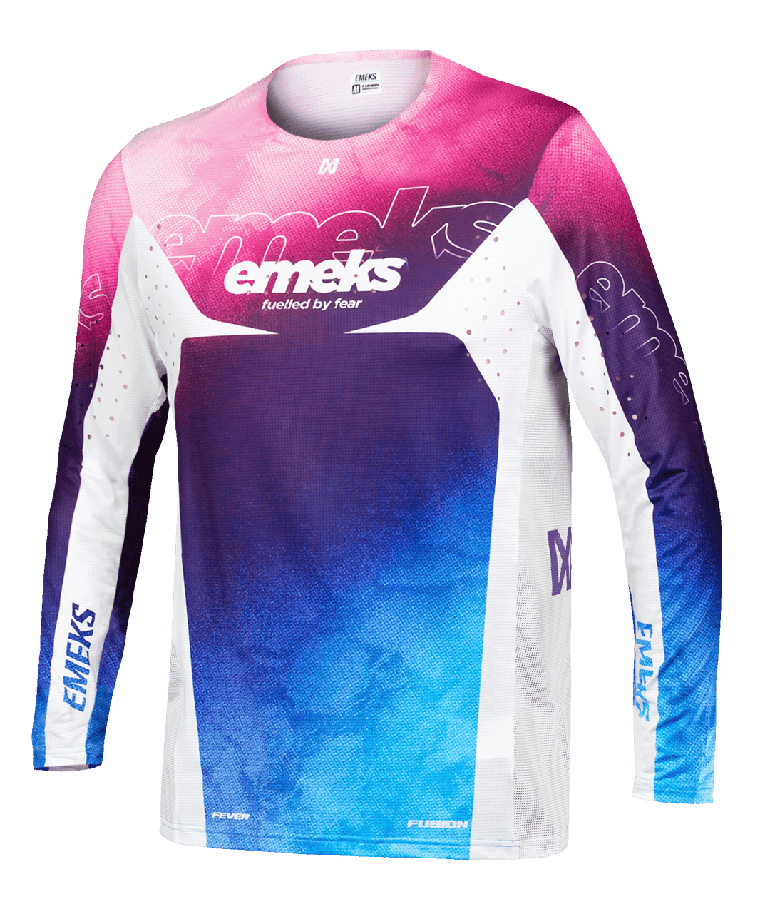 magenta pink purple blue white motocross jersey MX kit EMEKS UK