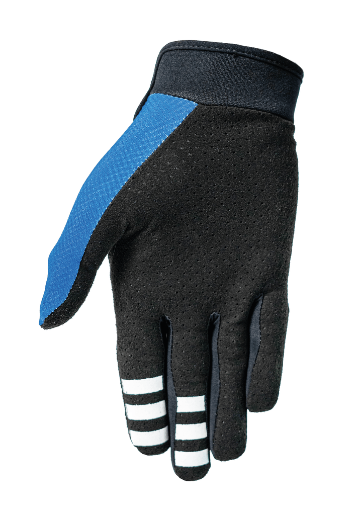 Navy blue motocross MX riding lightweight gloves EMEKS UK