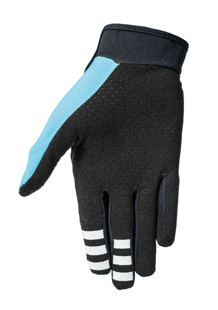 Blue motocross MX gloves lightweight EMEKS UK