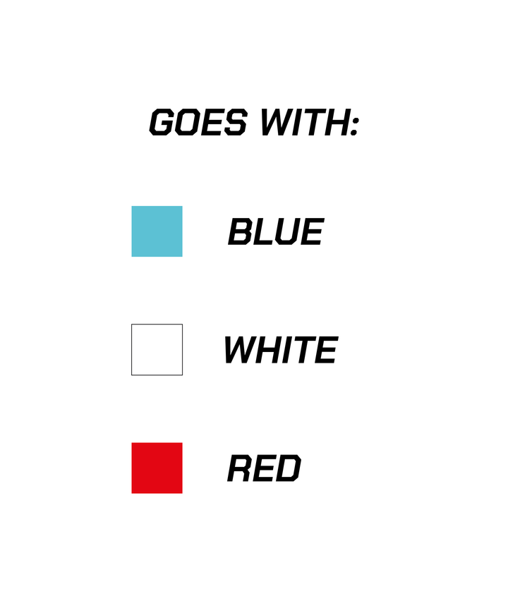 White blue red lightweight motocross MX jersey EMEKS UK racewear colours
