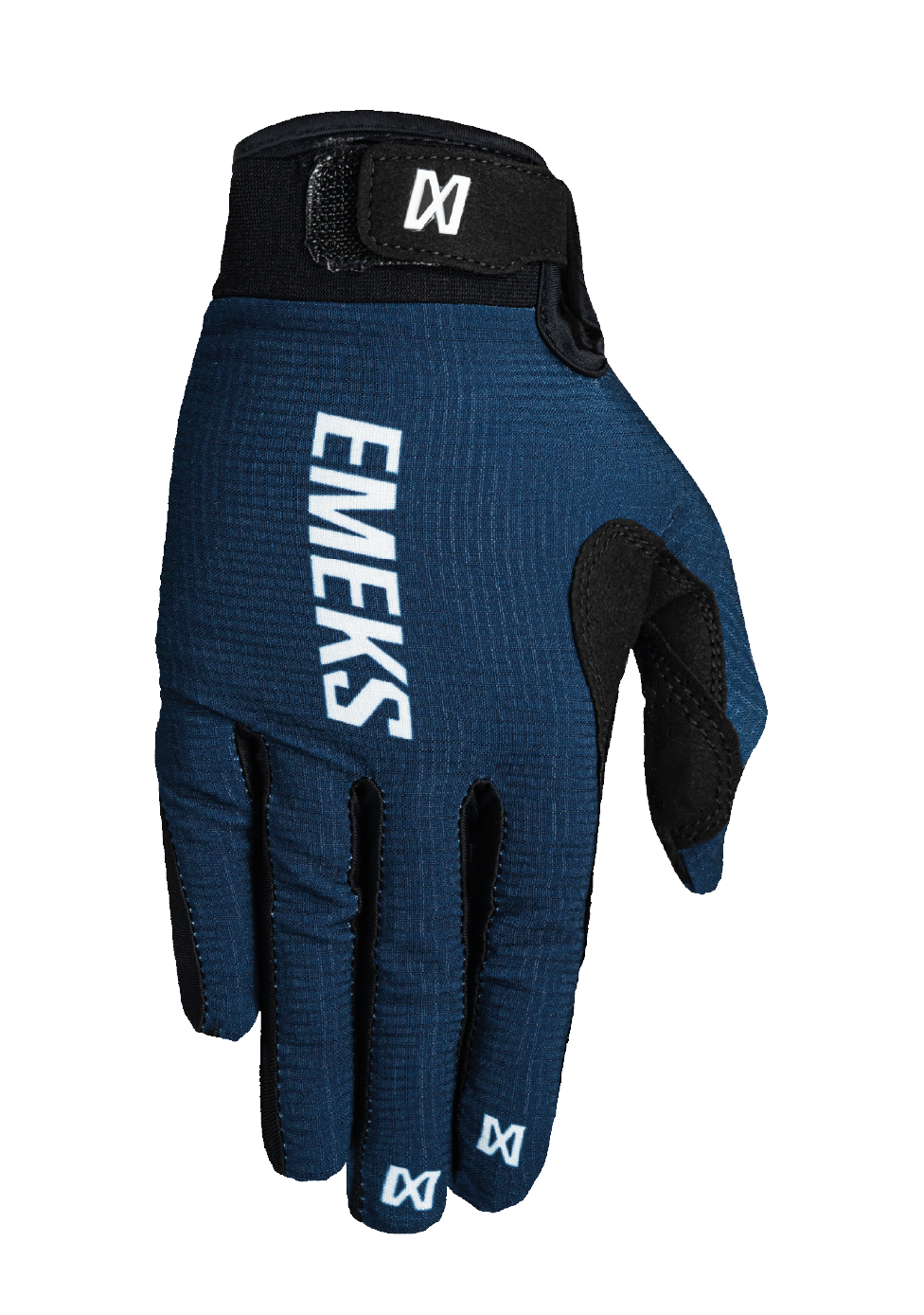 indigo blue lightweight motocross MX gloves EMEKS UK racewear