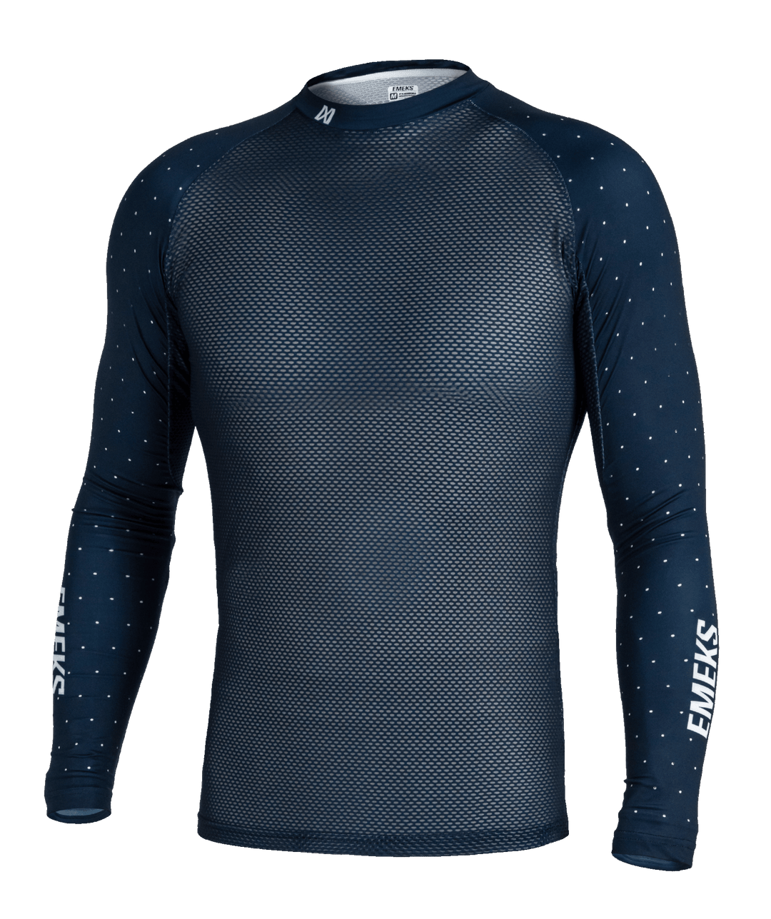 Indigo blue lightweight compression top summer vented EMEKS UK