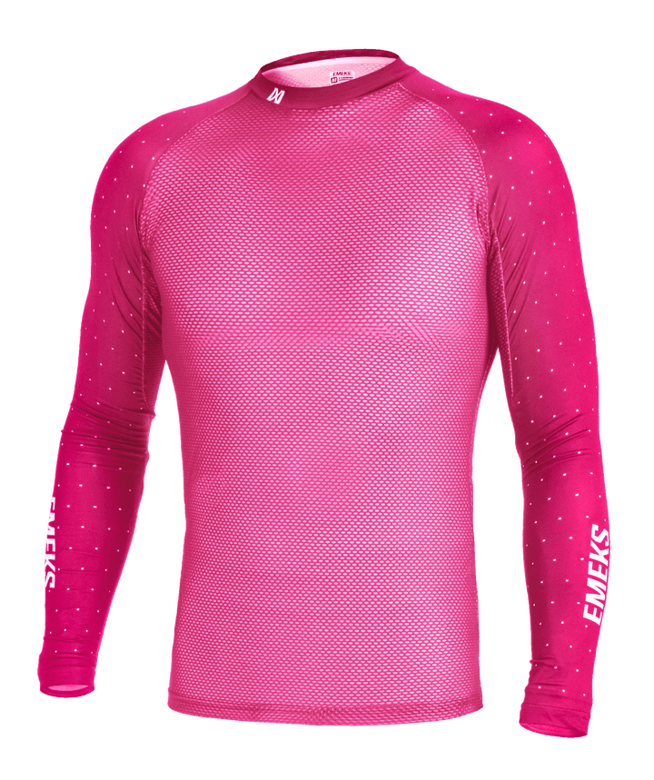 magenta pink motocross MX riding compression top summer vented lightweight EMEKS UK