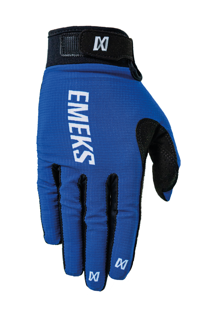 Navy blue Motocross MX gloves EMEKS UK