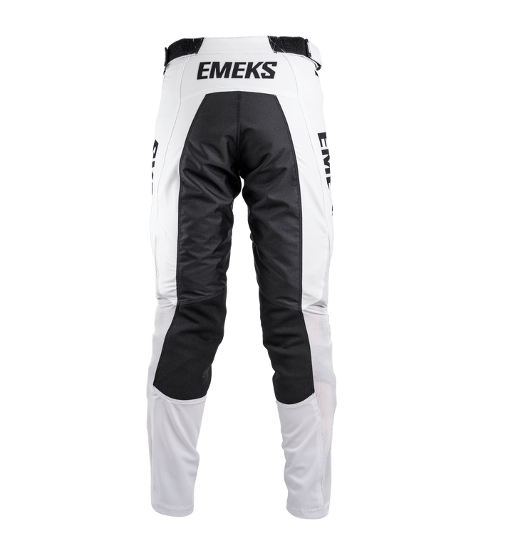 white premium lightweight motocross pants MX kit EMEKS UK