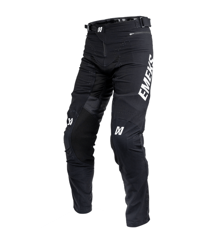 Black lightweight premium motocross pants MX kit EMEKS UK