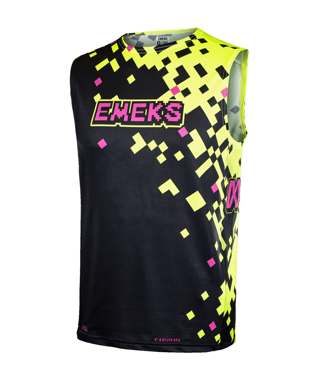 Pink Fluoro Yellow Black Motocross Bib Top UK Adult Youth EMEKS 