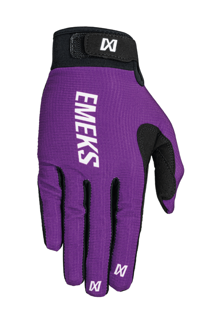 purple lightweight motocross MX gloves EMEKS UK