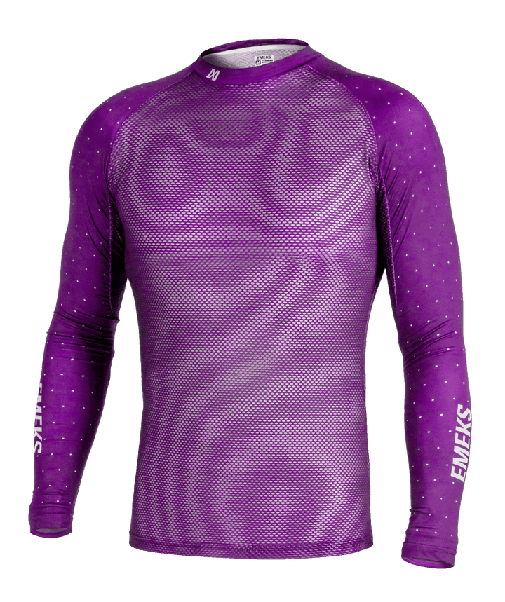 Purple motocross MX compression top lightweight summer vented EMEKS UK