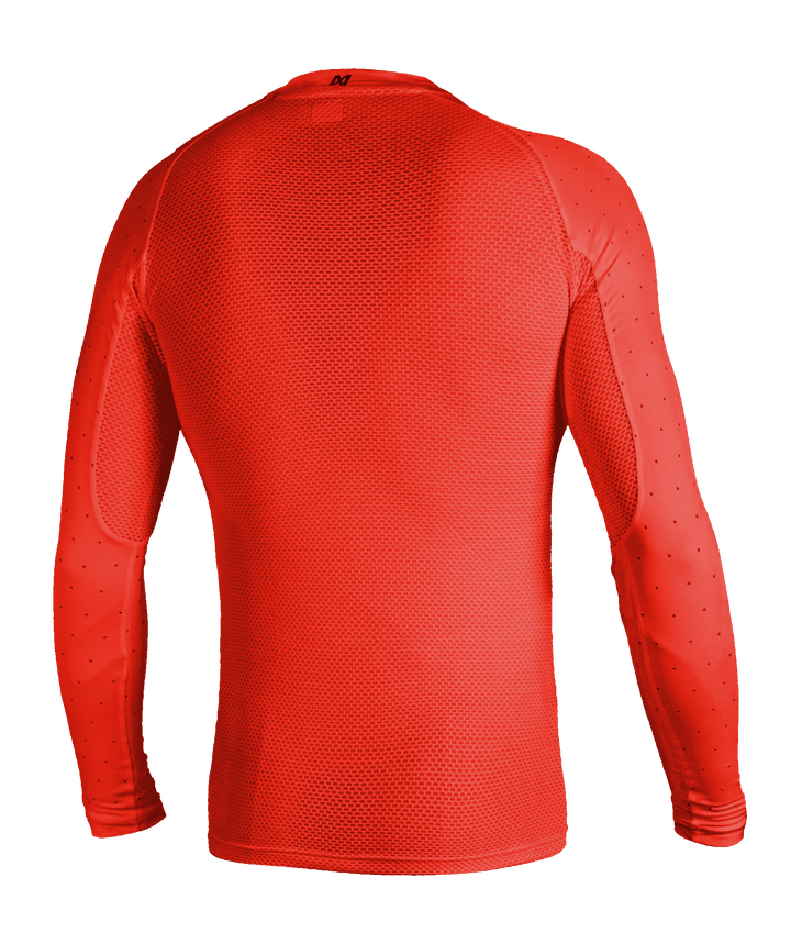Red motocross MX compression top lightweight summer vented EMEKS UK