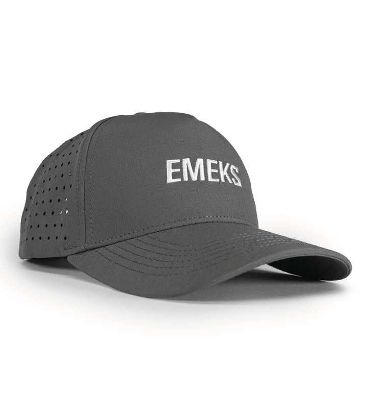 Grey snapback hat with motocross MX branding EMEKS UK