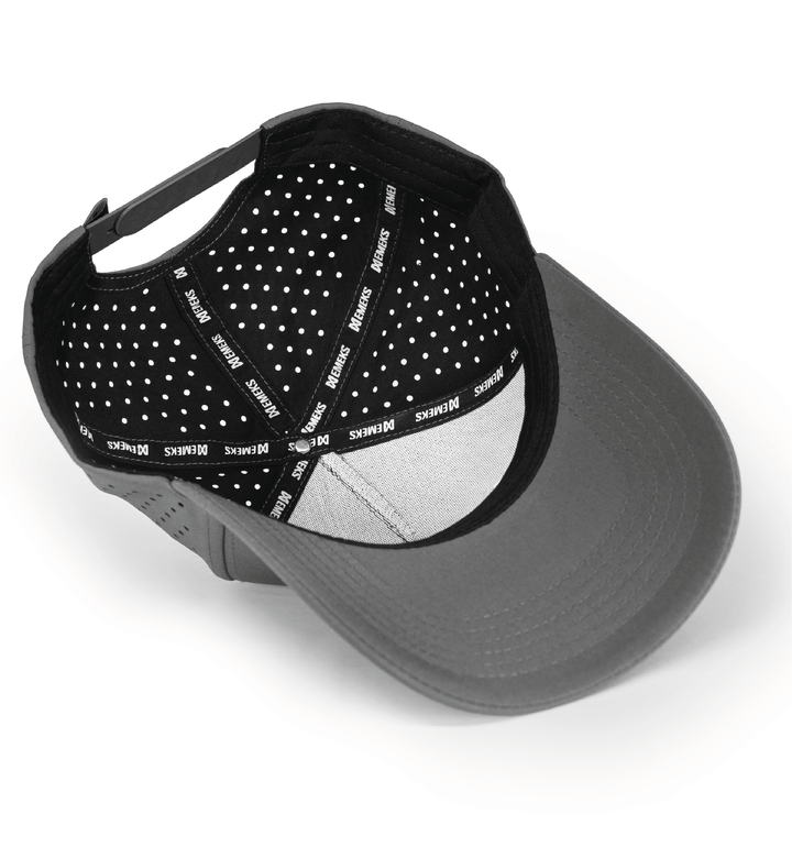 Grey snapback hat with motocross MX branding EMEKS UK