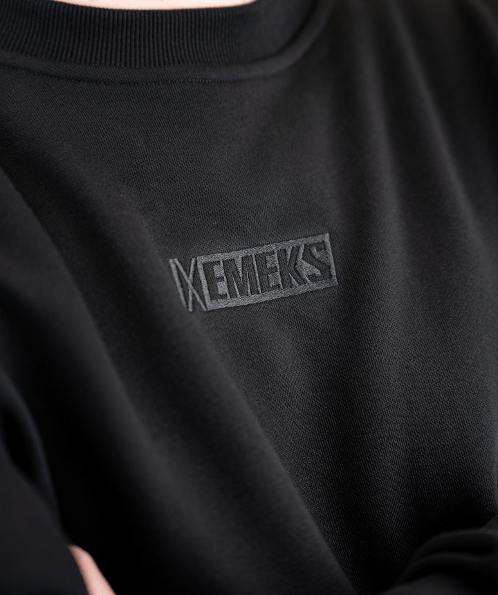 Heavy duty riding sweatshirt for motocross, designed for winter MX  with embroidered design - EMEKS racewear UK