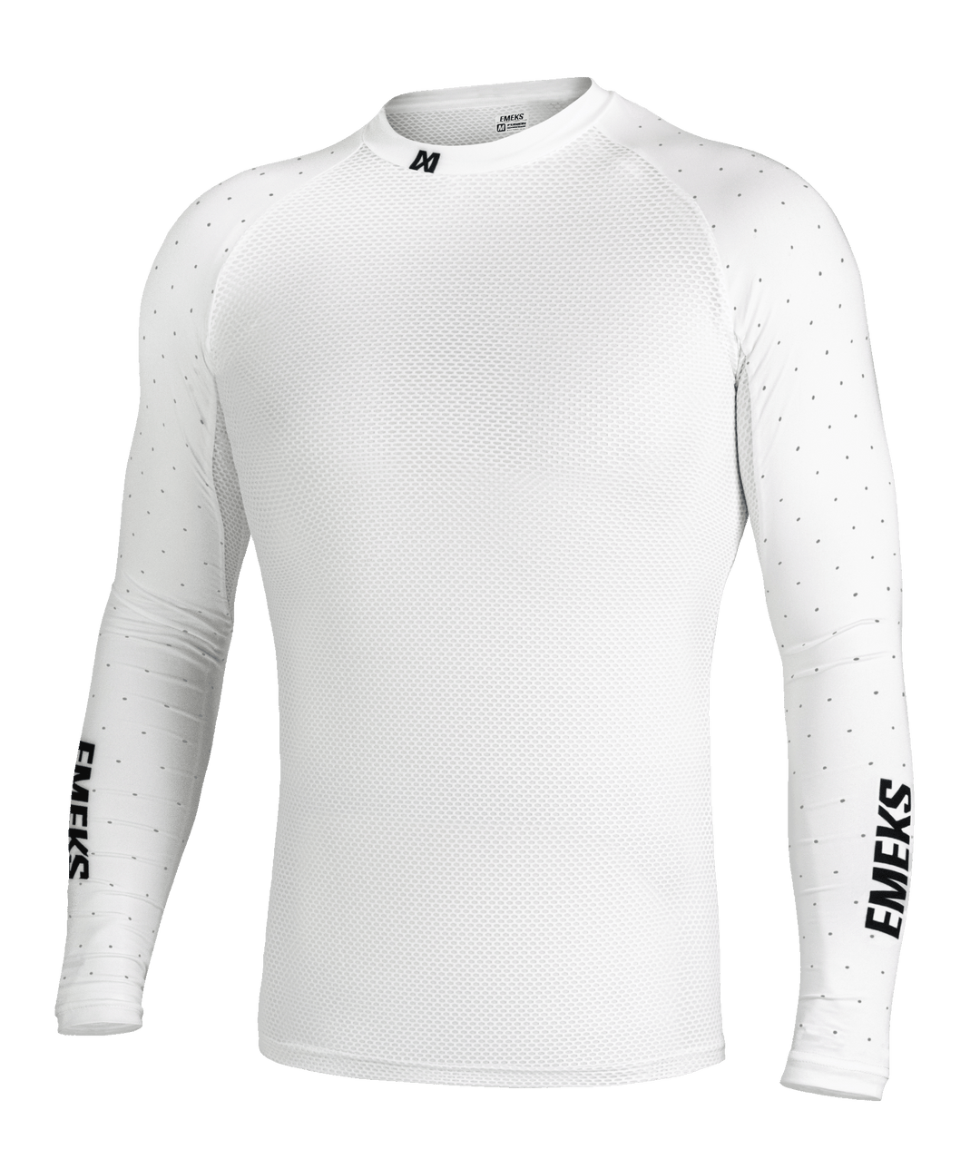 white lightweight motocross MX compression top summer vented EMEKS UK