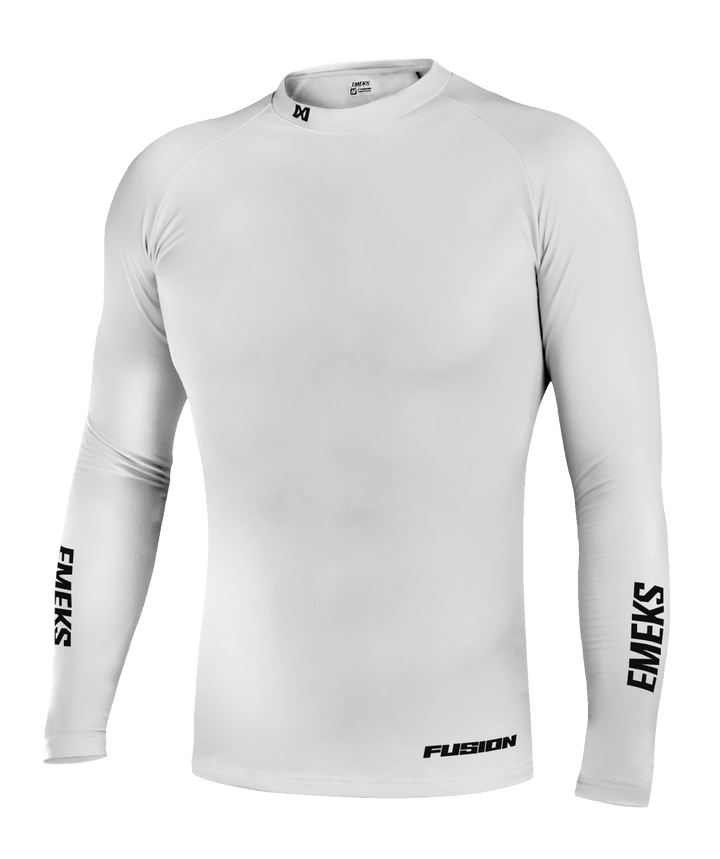 white thick thermal motocross MX compression top winter EMEKS UK